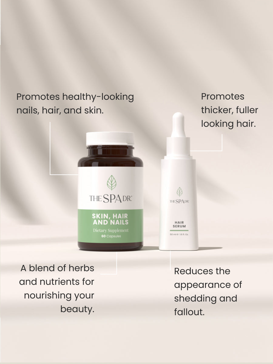 Hair wellness bundle  (Hair Serum + Skin, Hair & Nails supplement)