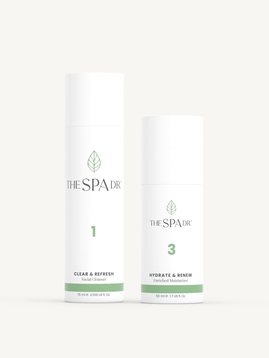 Bundle CLEAR & REFRESH Facial Cleanser + HYDRATE & RENEW Enriched Moisturizer
